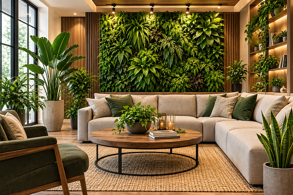 Interior Design Living Room with Plants: Modern Biophilic Ideas for Stylish, Healthy Homes