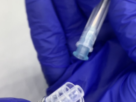 How a 3 cc syringe with a needle differs in use from an insulin syringe with a needle