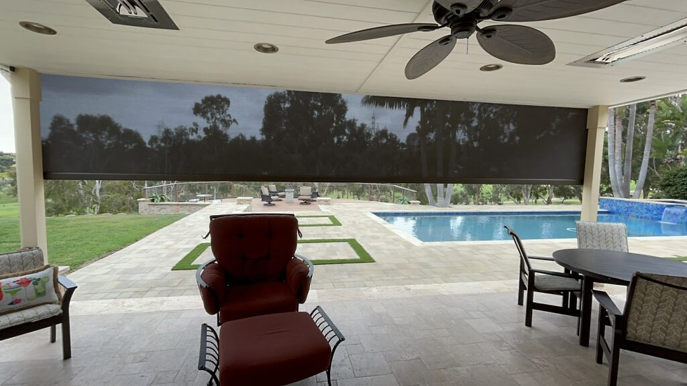 motorized pergola screens