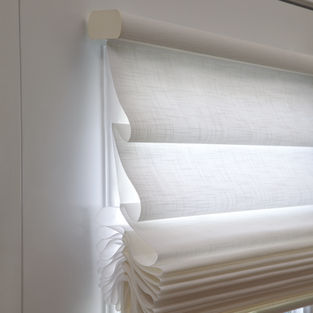 Vignette shades are a beautiful roman shade look