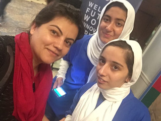 Malalay Waziri Greets Afghan Girls Robotics Team in Washington, DC