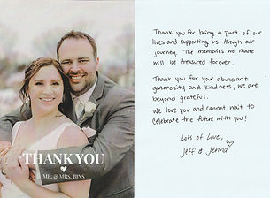 client thank you card