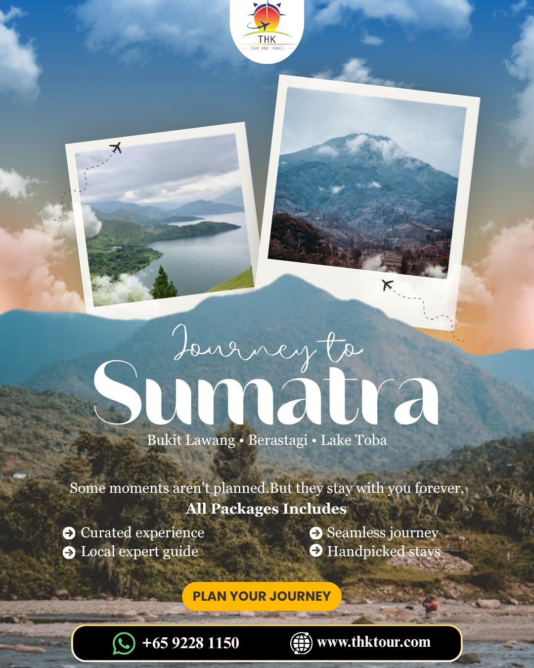 Medan 6D5N Tour — Jungle, Volcano & Samosir Island