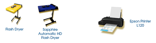 rotary silkscree accessories and printer