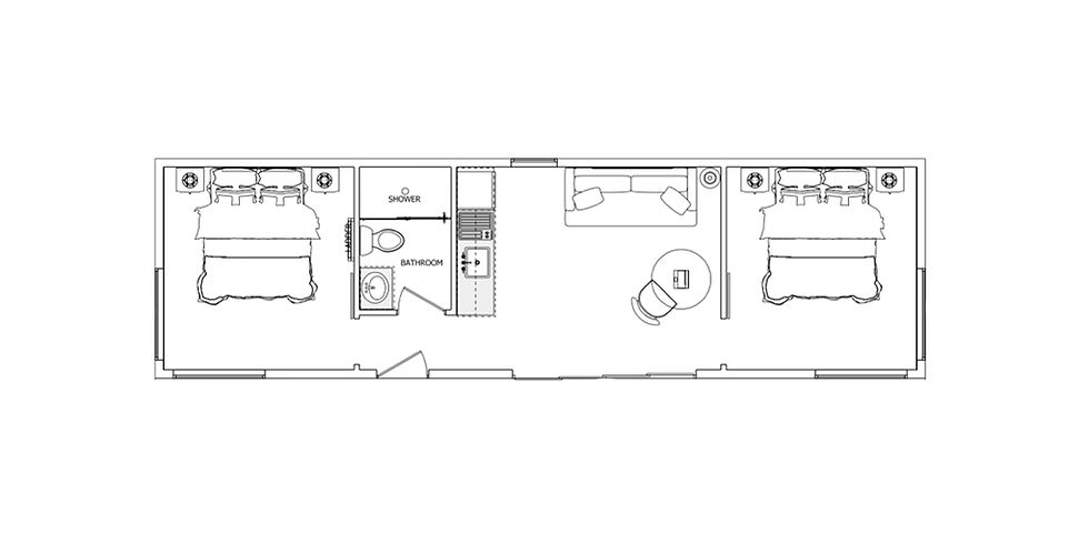 Pine 2 Layout 2 Bedroom