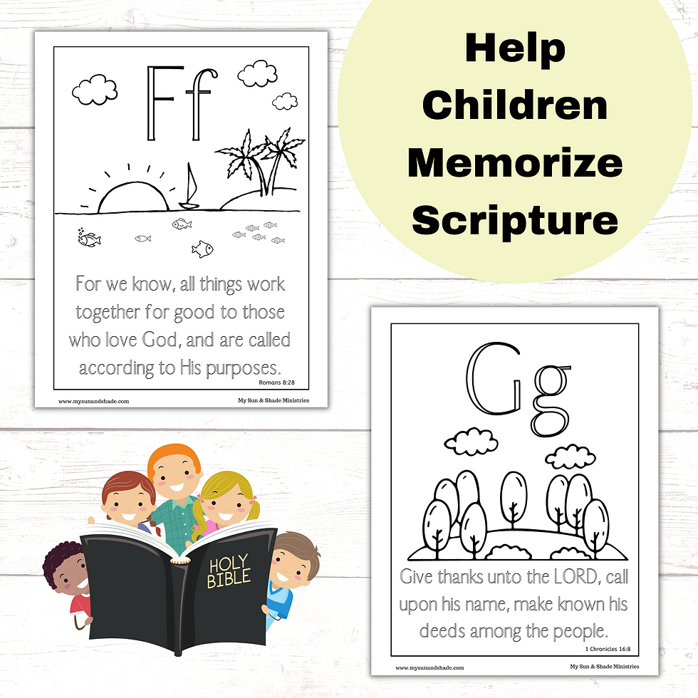 Thumbnail: Alphabet Bible verse printables for preschool and kindergarten