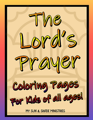 Our Father who art in heaven coloring page prayer book for kids