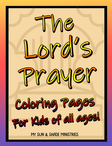 The Lord's Prayer For Kids, Youth Craft Booklet Activity, PDF Printable Pages | My Sun & Shade