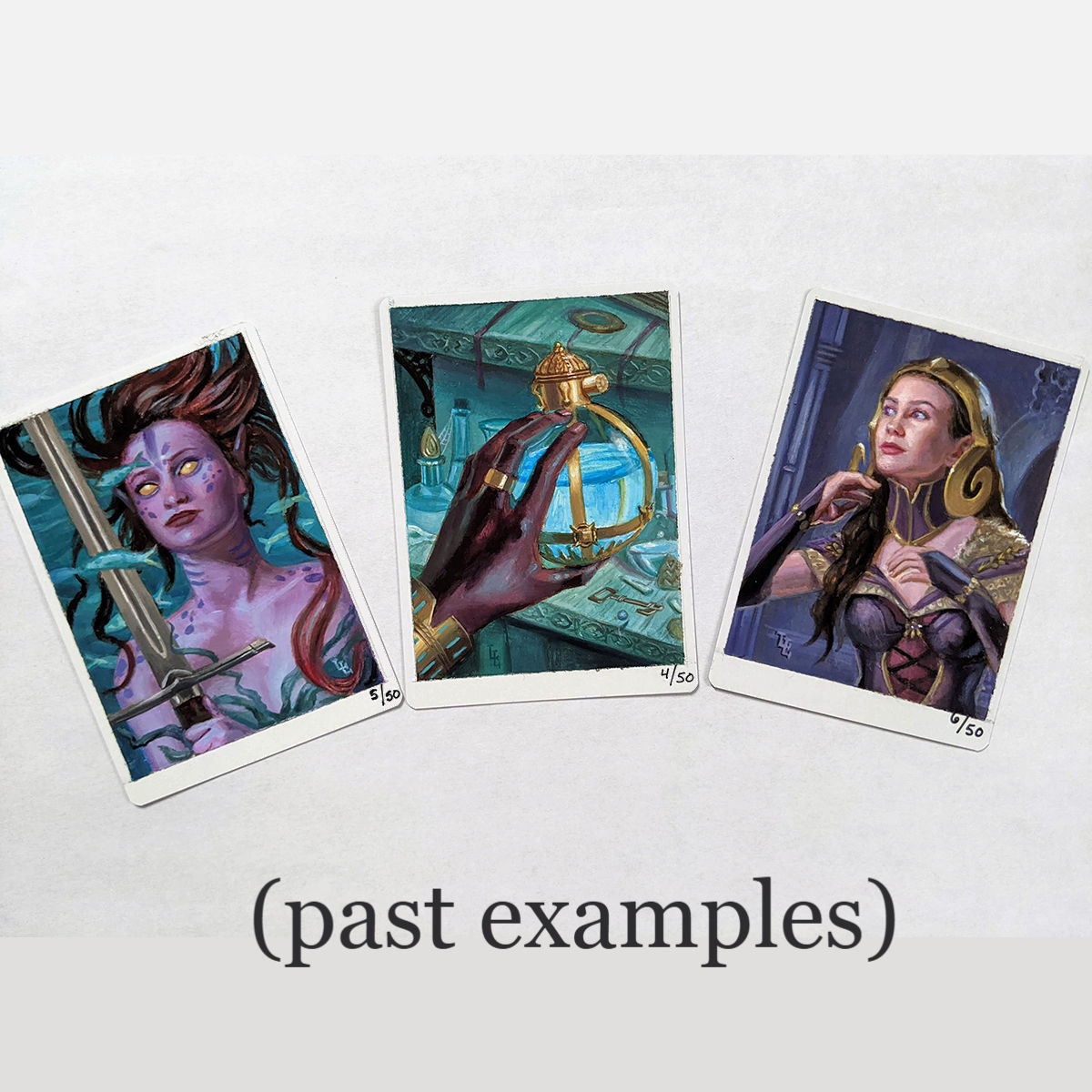 - Painted Commission on an Artist Proof