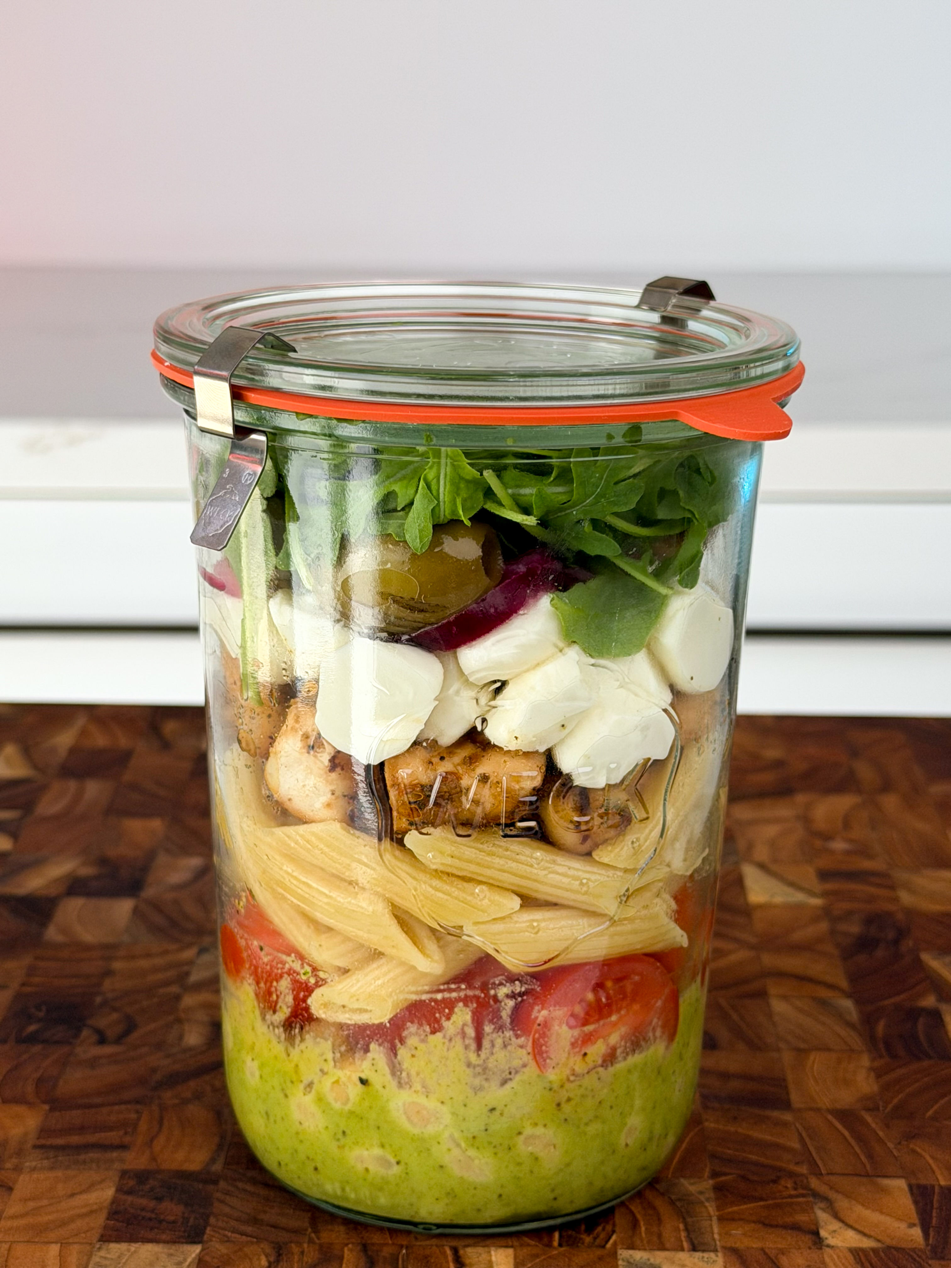 High-Protein Pesto Pasta Salad