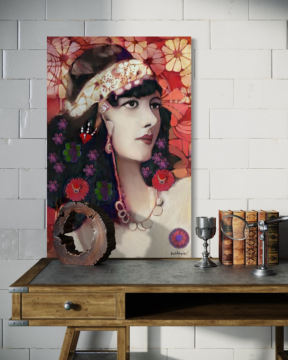 Miniature : Tableau LA BELLE GITANE, la liberté flamboyante