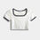 Thumbnail: Knit Short Sleeve Top - White
