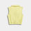 Thumbnail: Sleeveless Polo Crop Top - Yellow