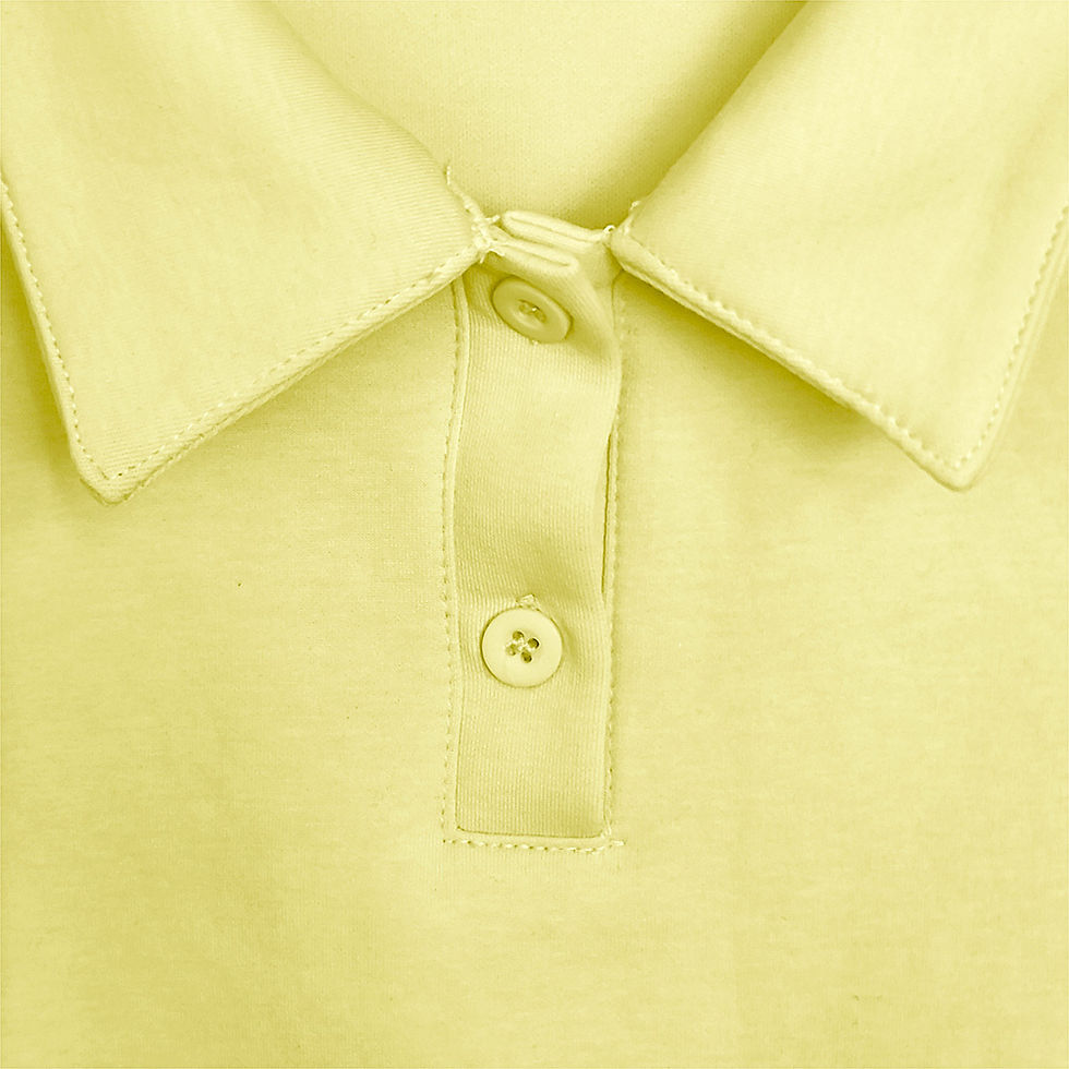 Thumbnail: Sleeveless Polo Crop Top - Yellow