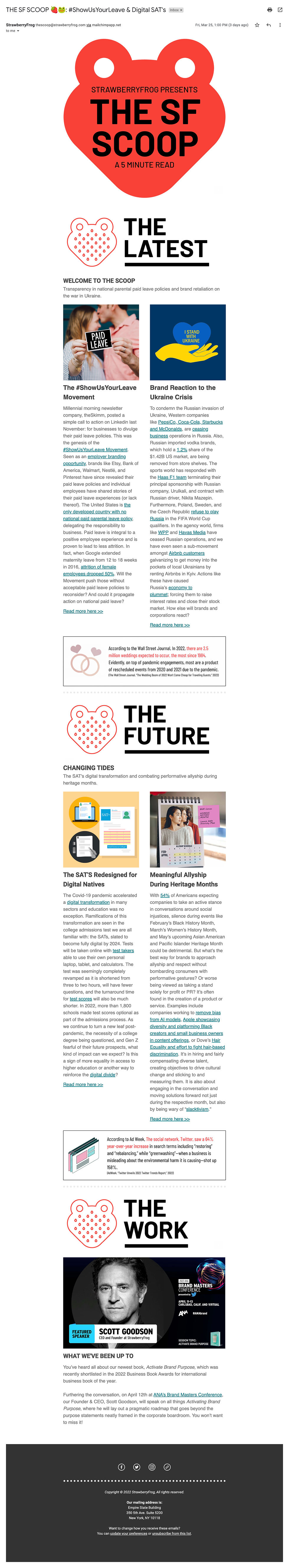 THE SF SCOOP #ShowUsYourLeave & Digital SATs