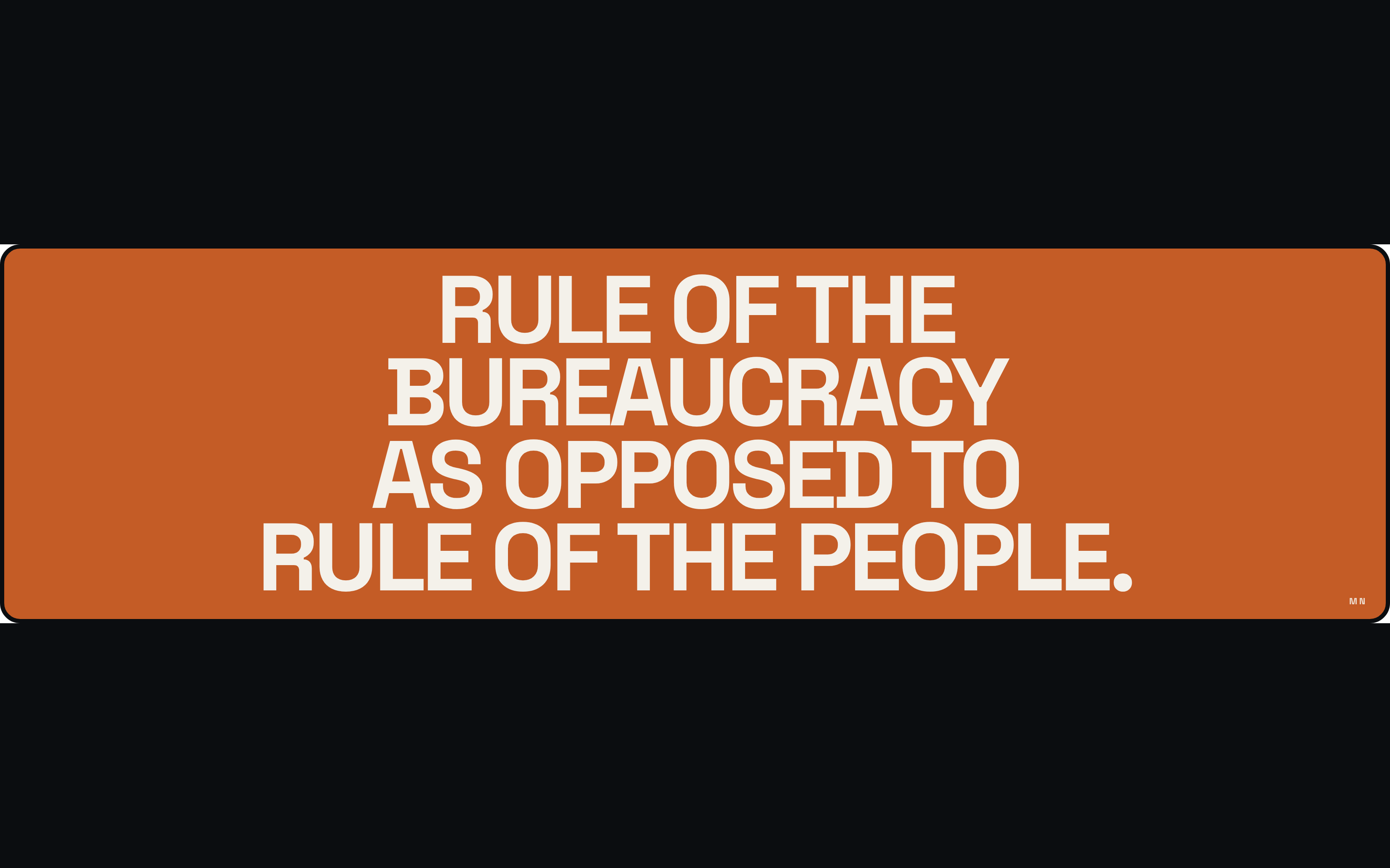 Bureaucracy Bumper Sticker