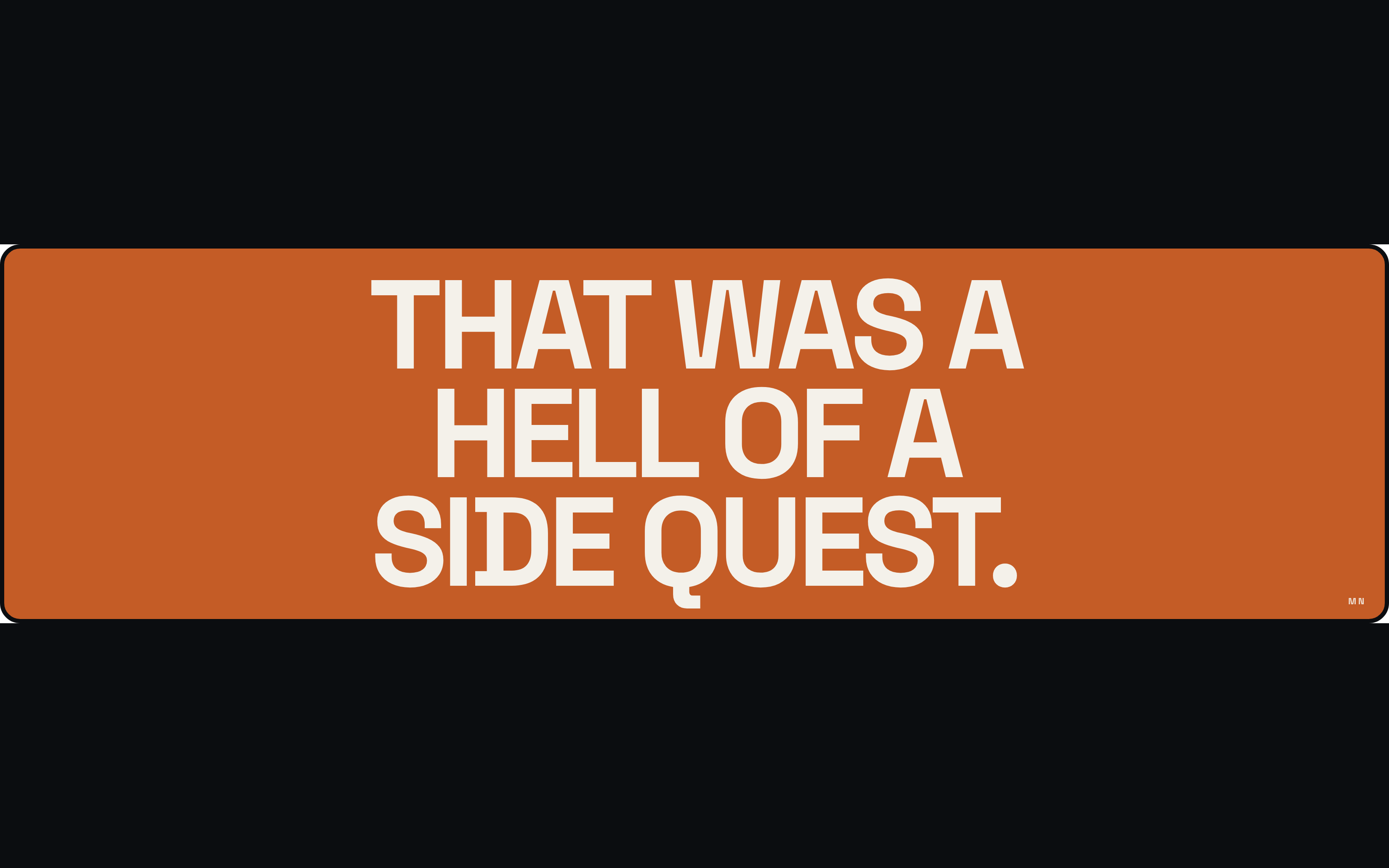 Side Quest Bumper Sticker