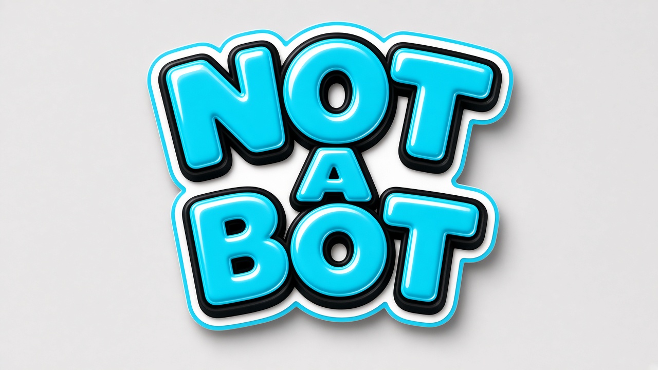 Gloss cyan: Not a Bot