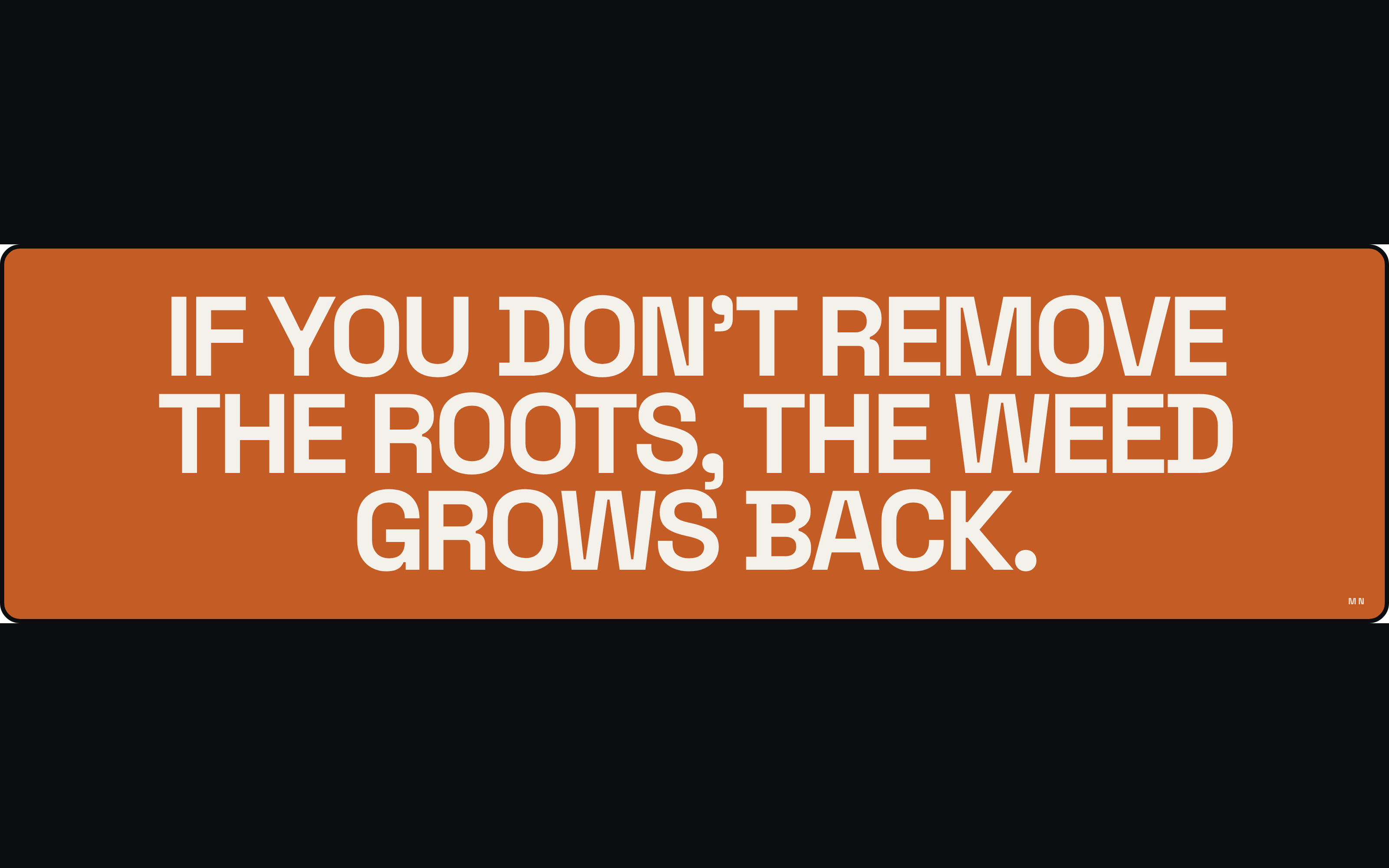 Weed Bumper Sticker