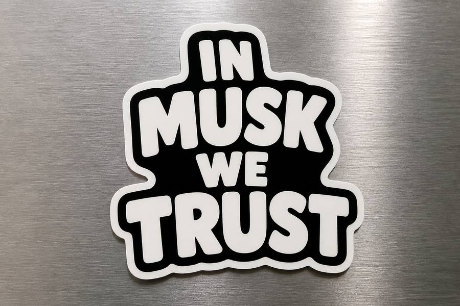 In Musk We Trust Bumper Sticker