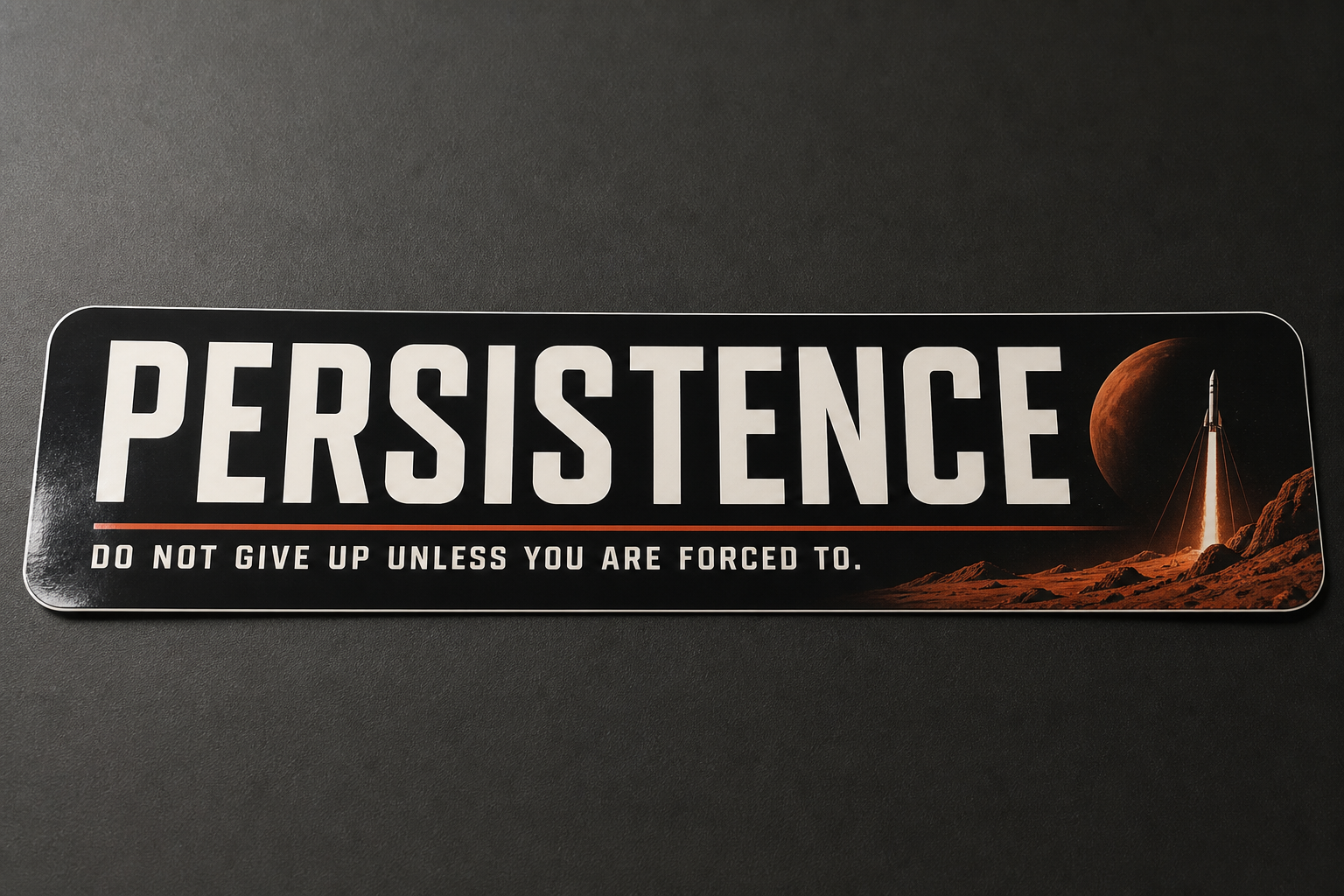 Persistence Bumper Sticker
