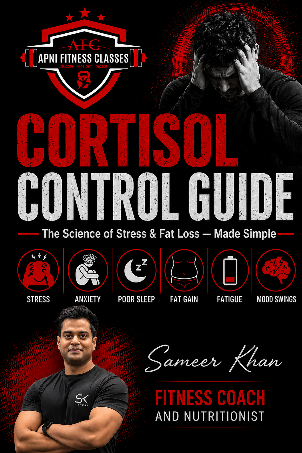 Cortisol Control Guide: Stop Stress, Burn Belly Fat & Sleep Better