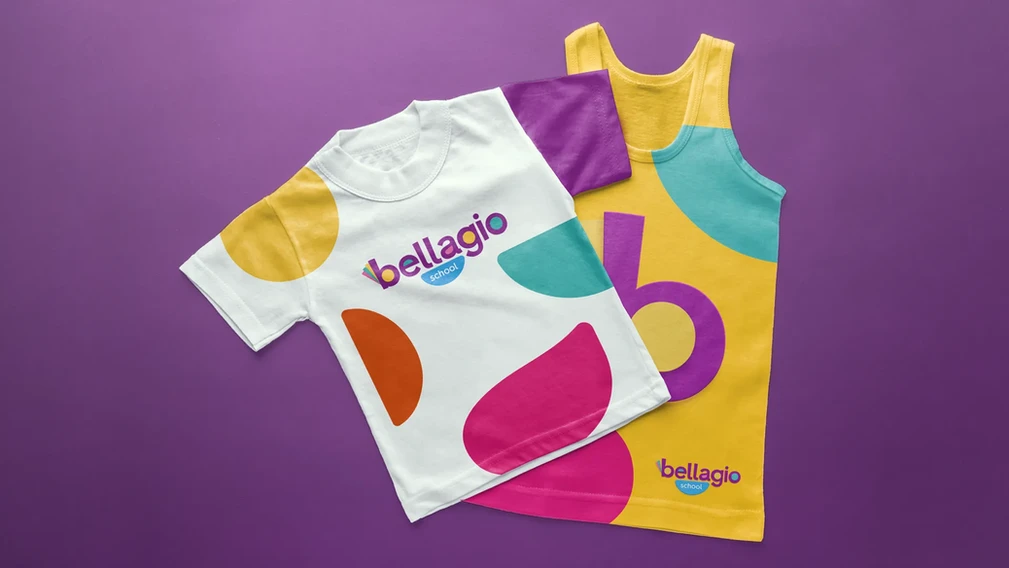 Uniforme do ensino infantil da Bellagio School.