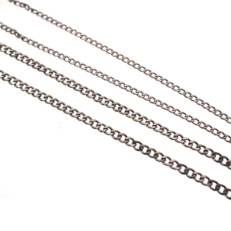 Thumbnail: 5Meter 3-9Mm Stainless Steel NK Link Chain Necklace Bulk Jewelry Figaro Chain fo