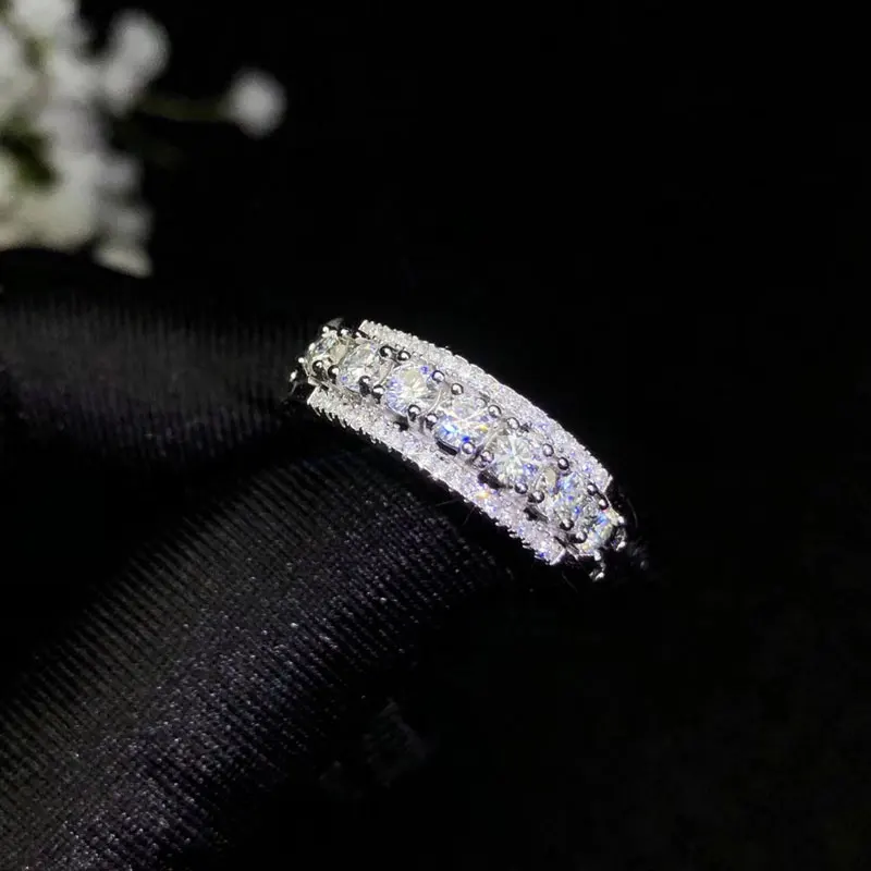 Thumbnail: Colife Jewelry Fashion Moissanite Ring for Daily Wear 7 Pieces 3Mm Moissanite Ri