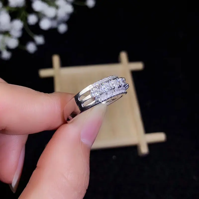 Thumbnail: Colife Jewelry Fashion Moissanite Ring for Daily Wear 7 Pieces 3Mm Moissanite Ri