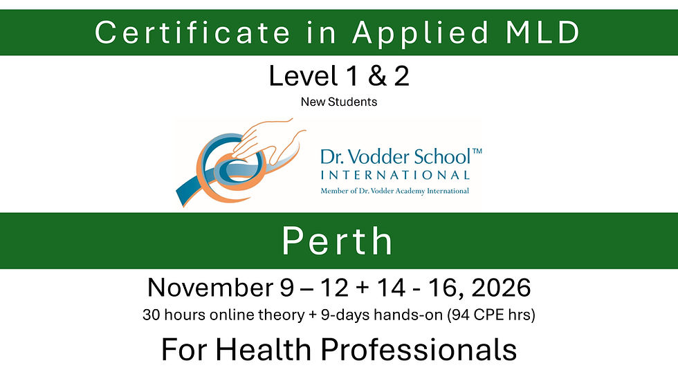 261109 Applied MLD Perth: New Students $3820 +DVSI fees