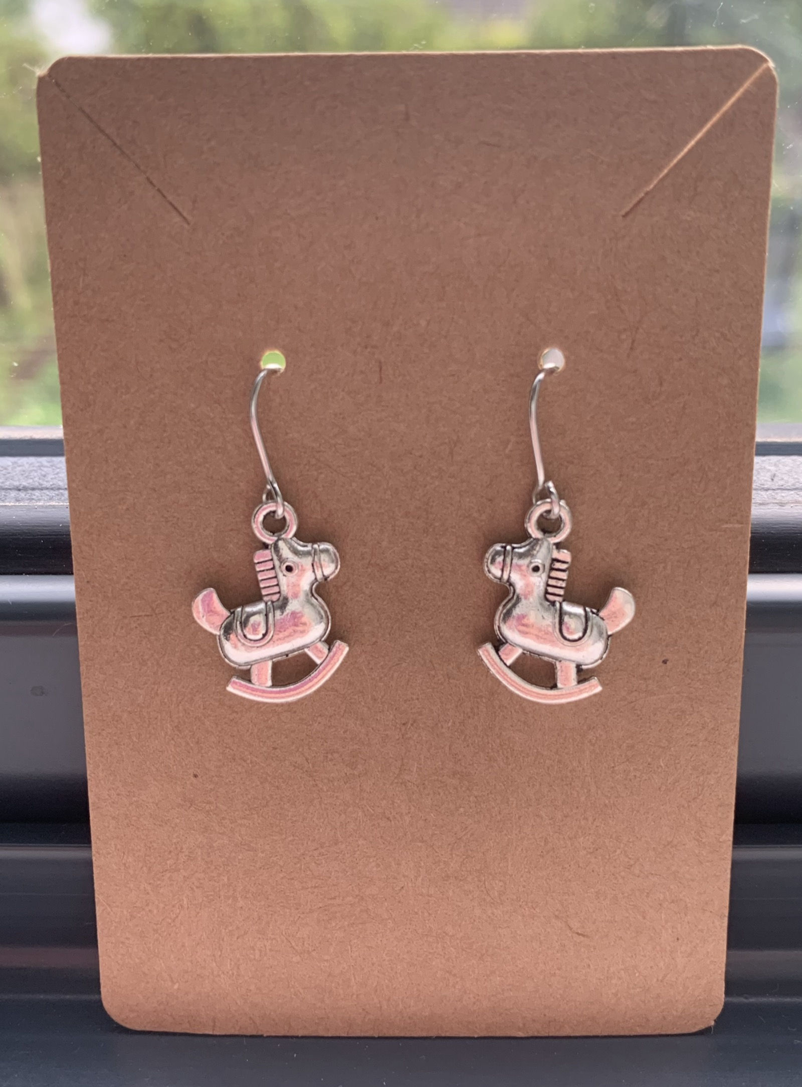 Rocking Horse Charm Earrings