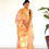Thumbnail: Handloom tissue silk saree metallic coral