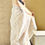 Thumbnail: Chikan Hand Embroidered Beige Kota Doria Lucknowi Chikankari Saree 3