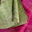 Thumbnail: Jute Organza Silk Saree Hot Pink & Green