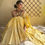 Thumbnail: Handloom hand embroidered tussar silk chikankari lemon yellow 6