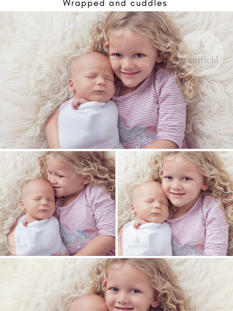 baby with older sibling photo shoot ideas