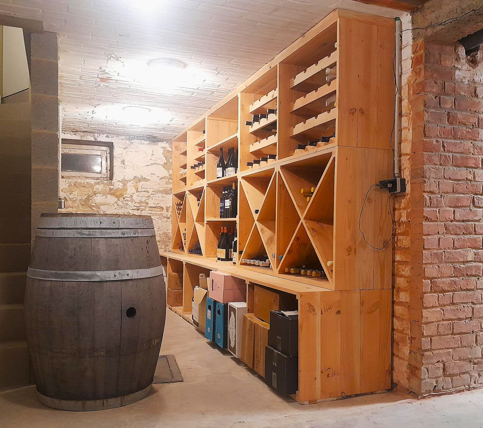 Etagère à vins, bois douglas