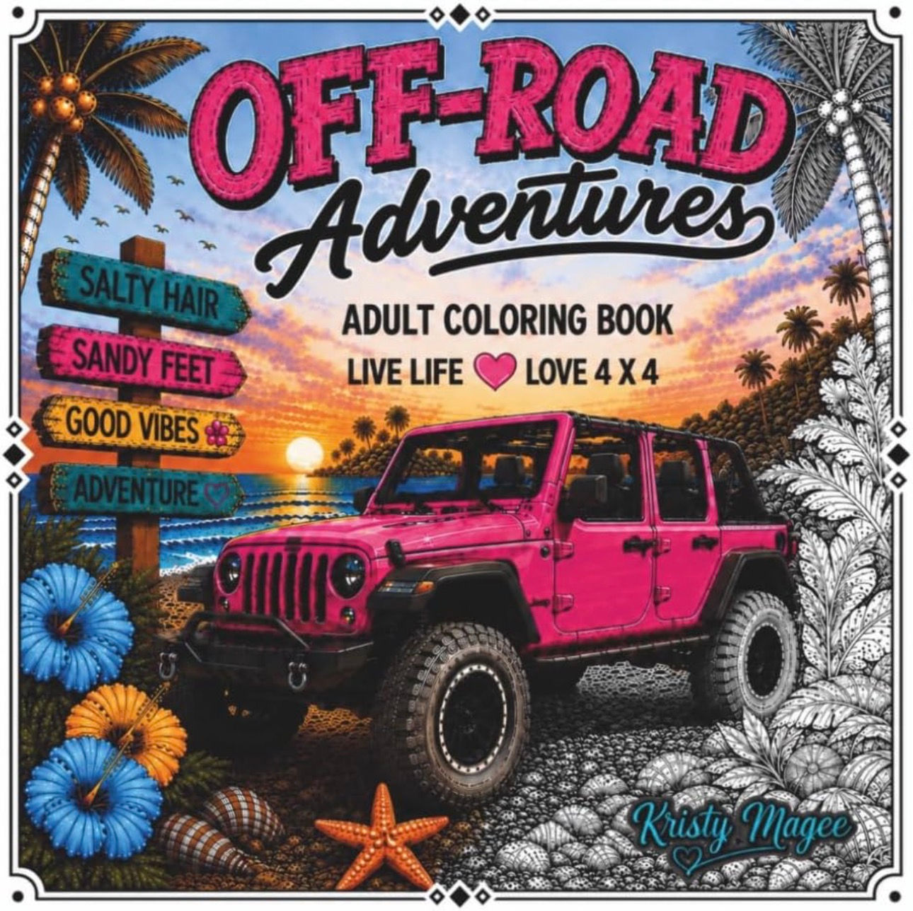 Off-Road Adventures: Adult Coloring Book