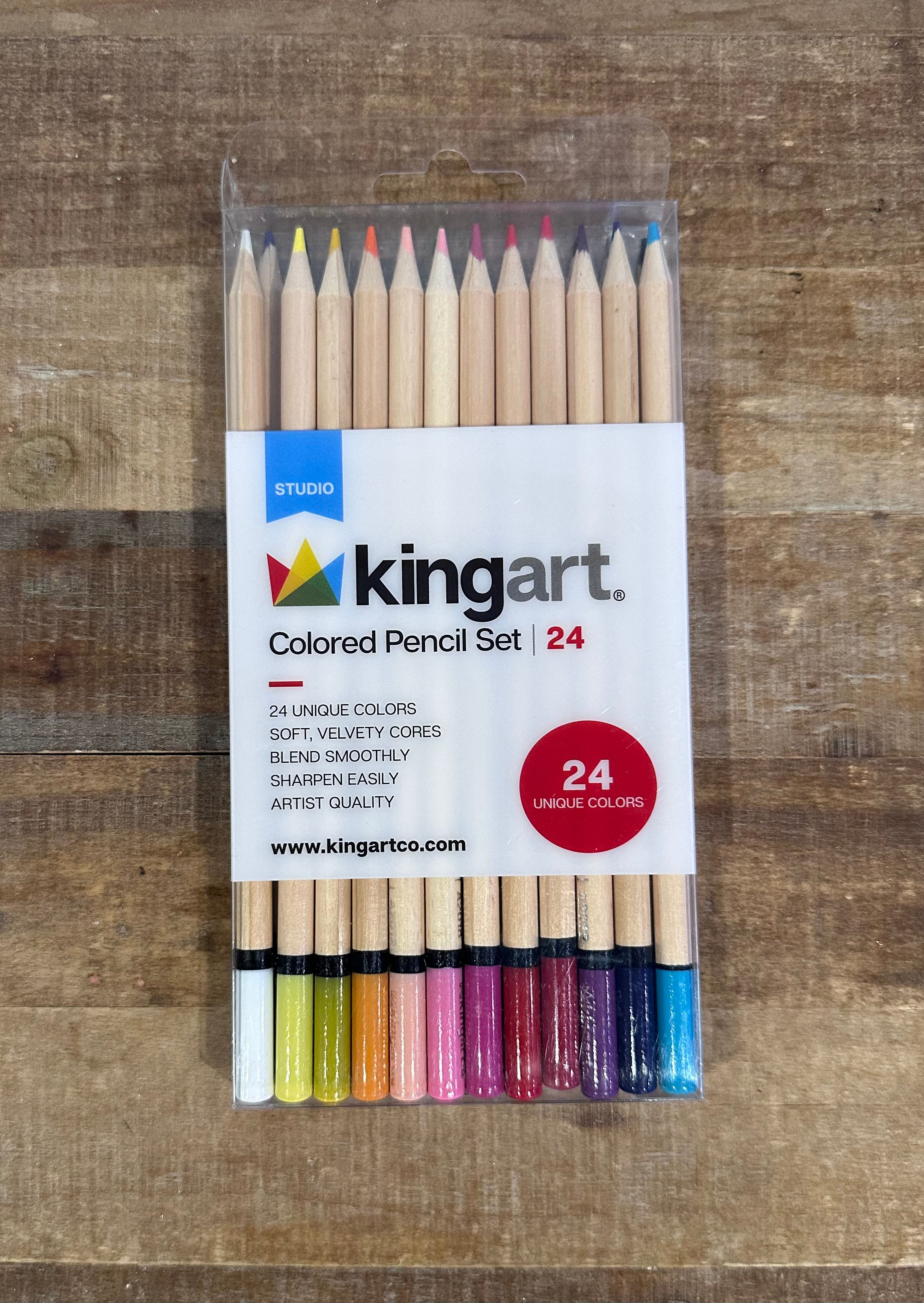 Kingart Soft Core Colored Pencils 24 ct.