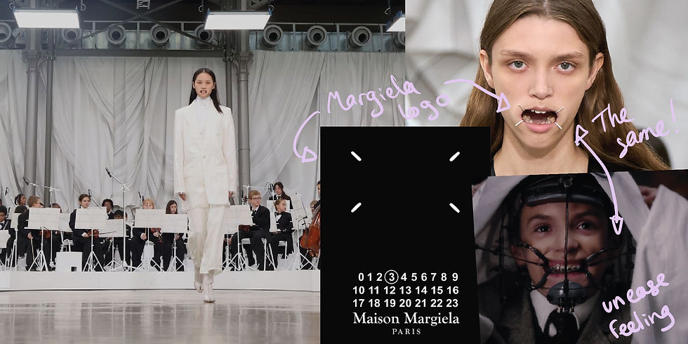 Maison Margiela SS26 metal braces logo