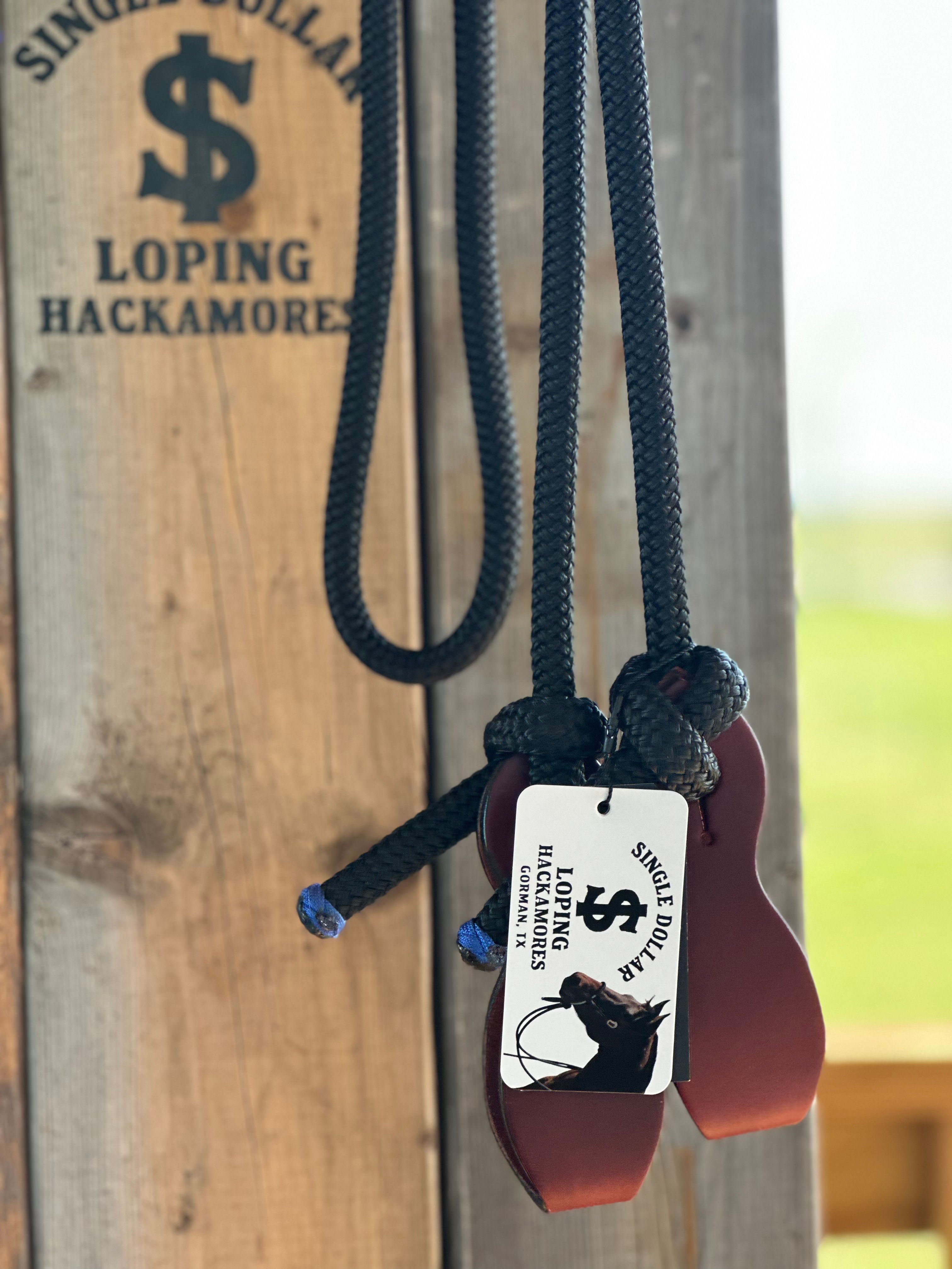 8ft colt reins, 1/2inch with slobber straps