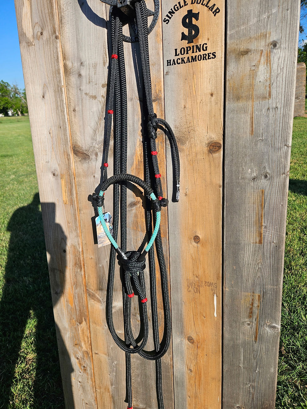 Thumbnail: Custom- Fully braided single rope noseband 