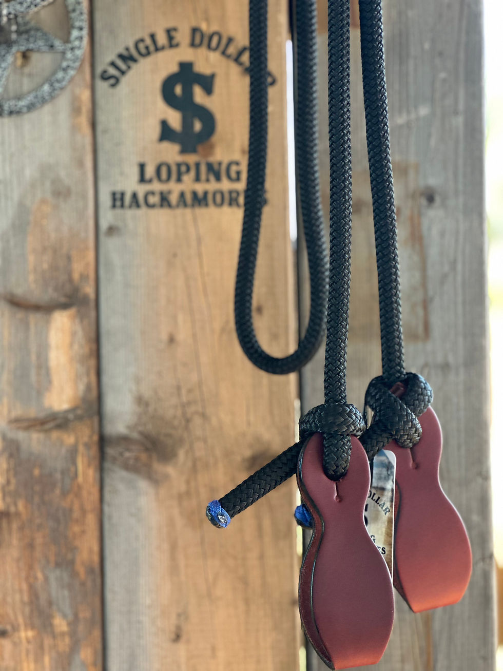 Thumbnail: 8ft colt reins, 1/2inch with slobber straps