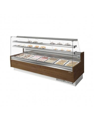 Miniatura: vitrina-pasteleria-refrigerada-cristal-recto-con-almacen-infrico-glace-vgl-p