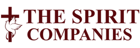 The Spirit Companies logo with Christian cross and white dove emblem