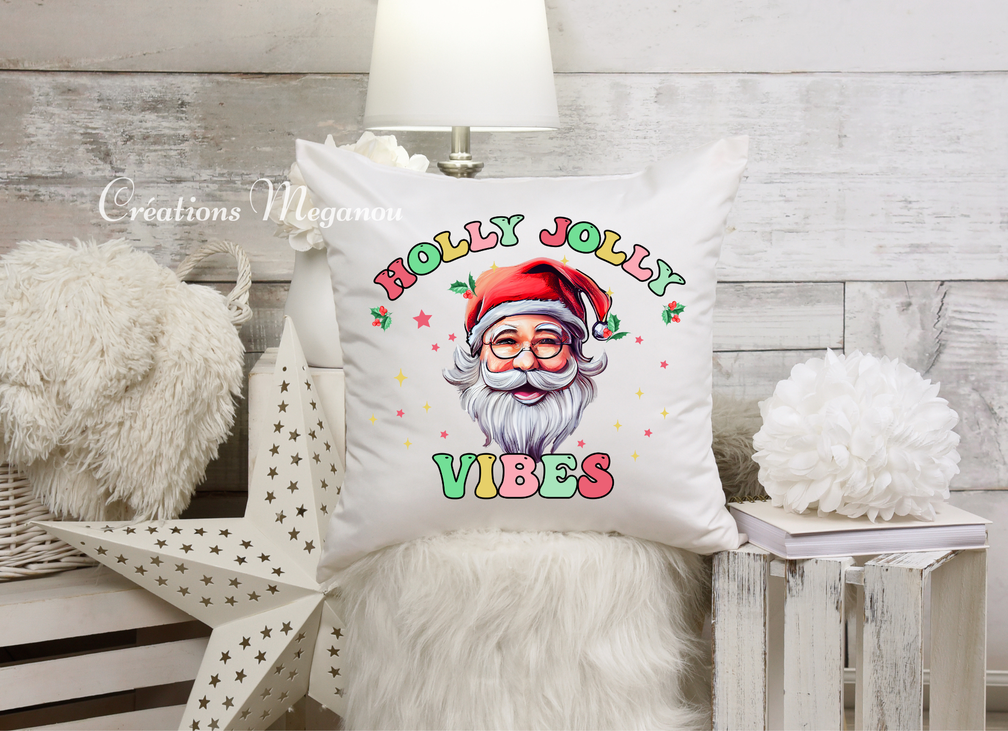 Housse de coussin - Holly Jolly Vibes