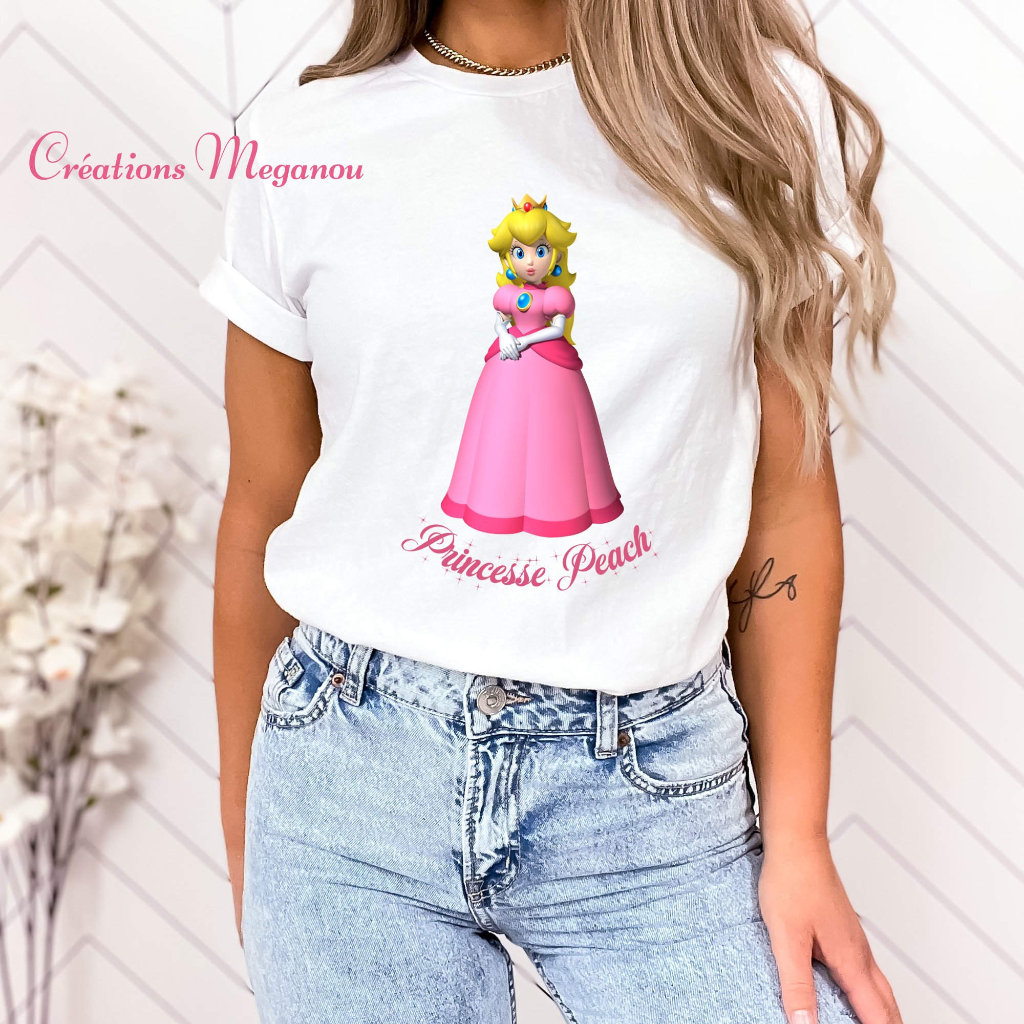 Princesse Peach (t-shirt adulte)