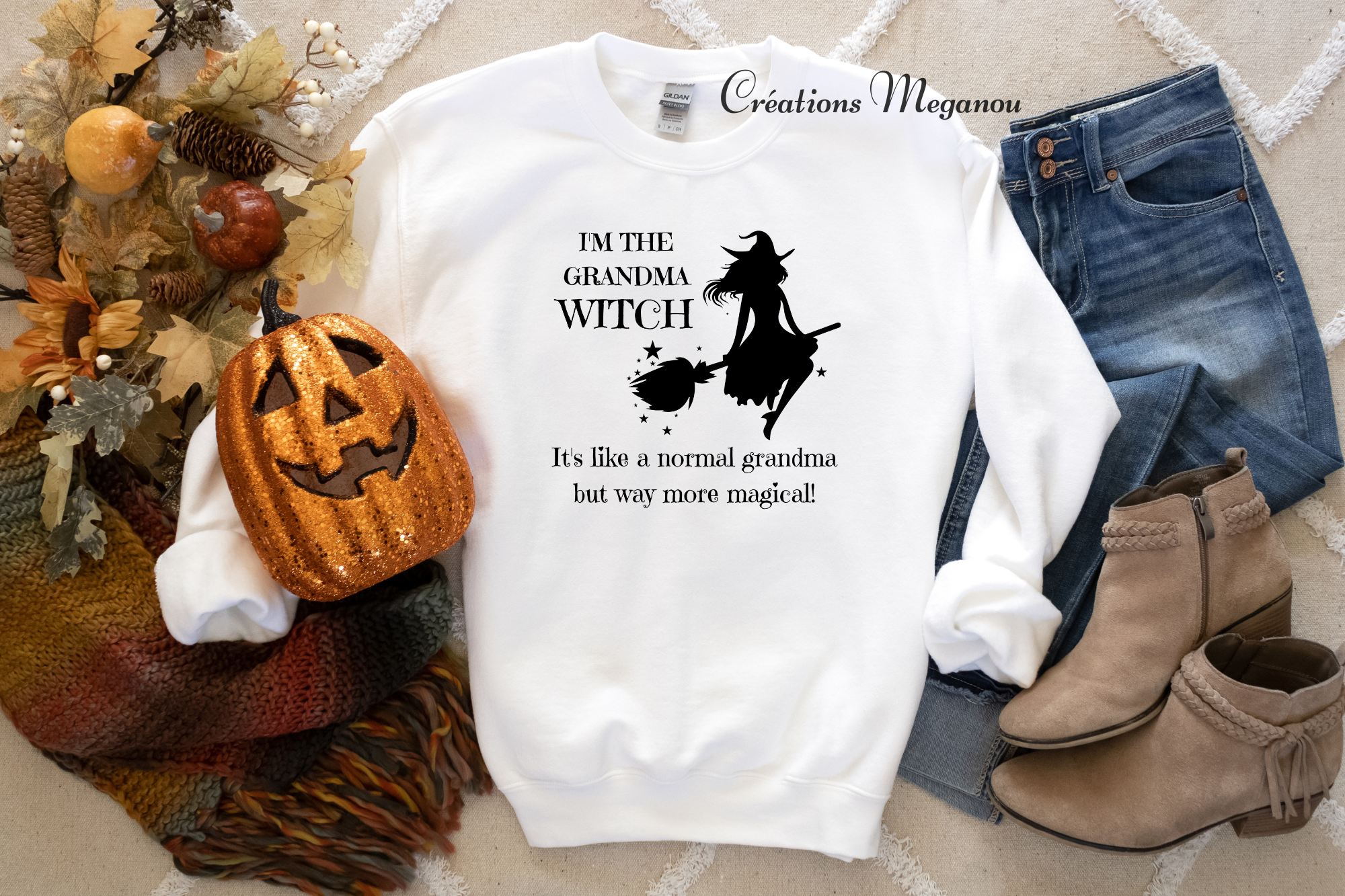 Grandma witch (coton ouaté)