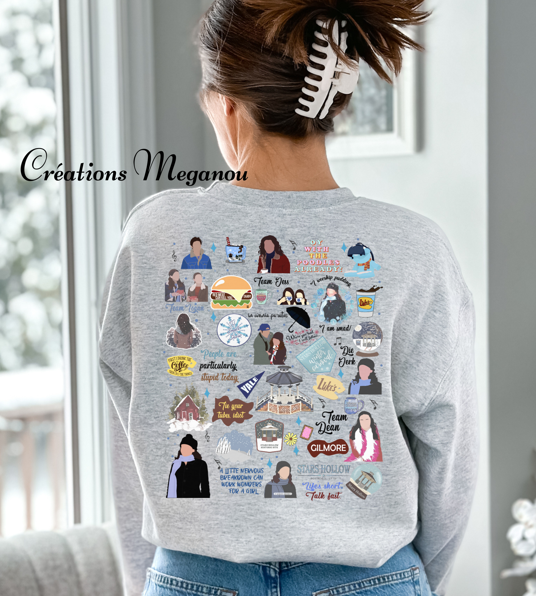 Gilmore Girls - Winter Medley front/back (coton ouaté)